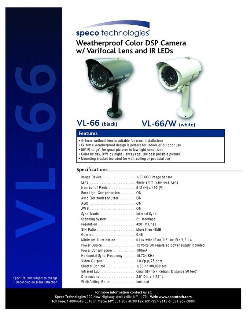 Speco VL-66 Manuel utilisateur