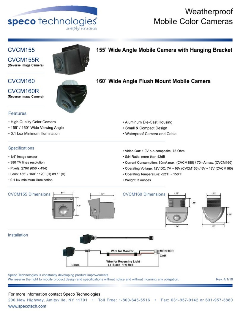 Speco CVC-M160 Manuel utilisateur