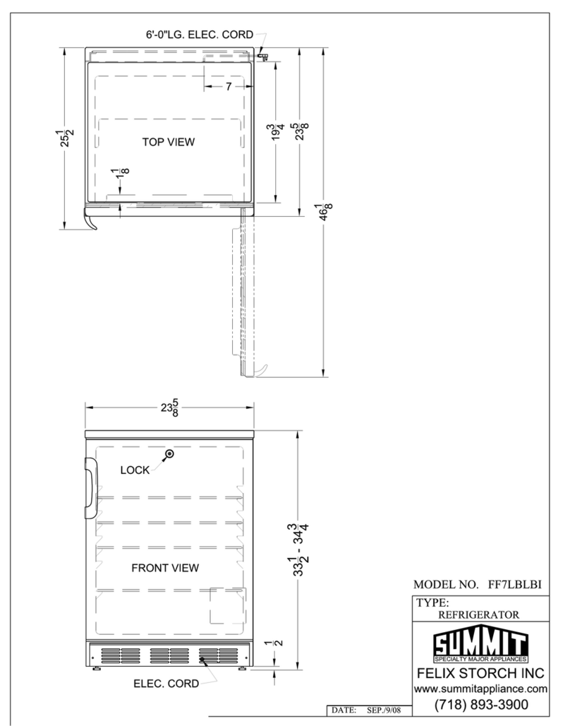 Summit FF7LBLBI Mode d’emploi