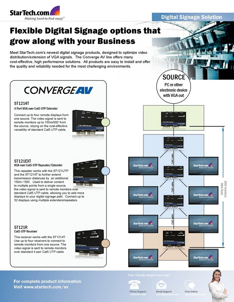 StarTech.com ST121R Manuel utilisateur