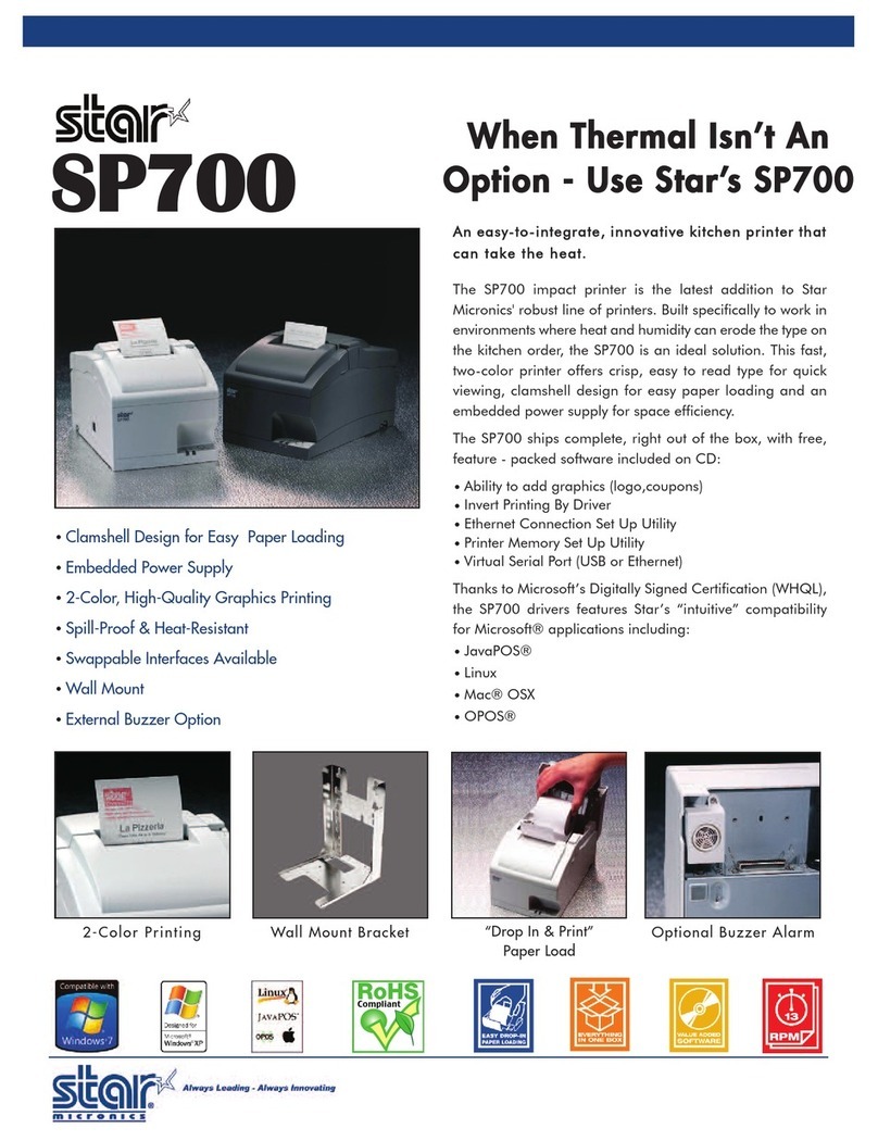 Star Micronics SP700 Series Manuel utilisateur