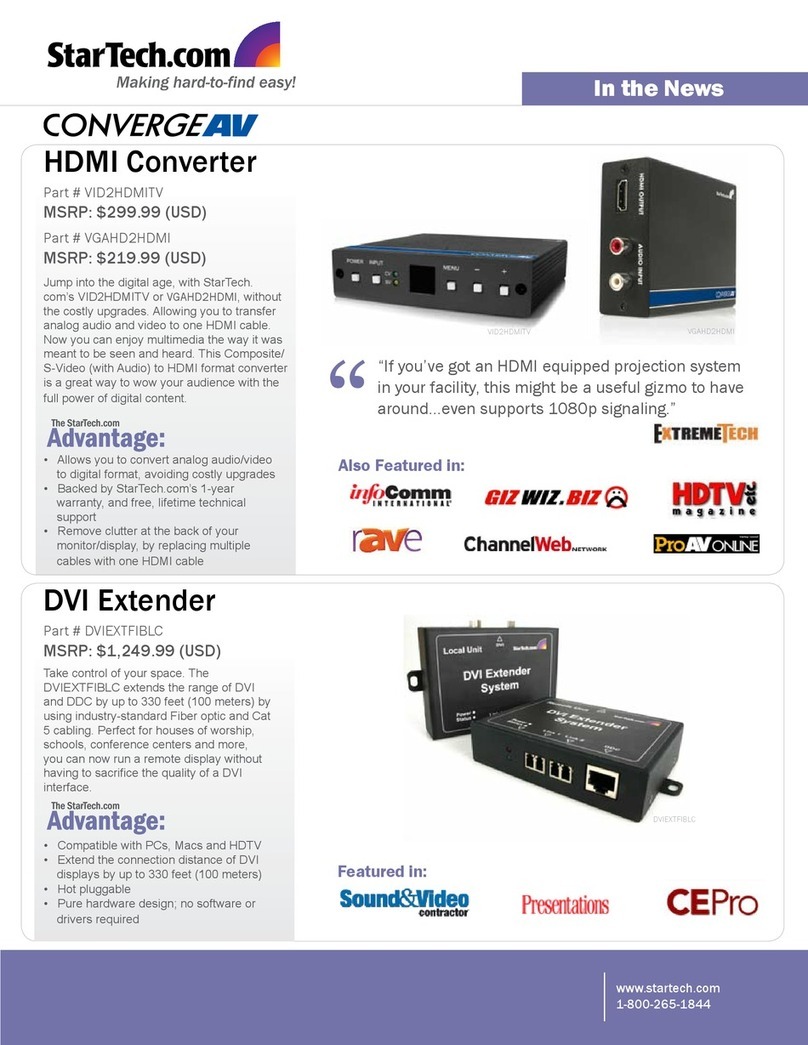 StarTech.com VID2HDMITV Manuel du propriétaire StarTech.com VID2HDMITV Manuel du propriétaire
