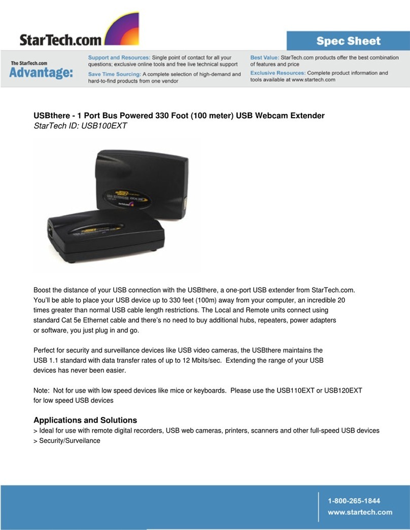 StarTech.com USBthere USB100EXT Manuel utilisateur