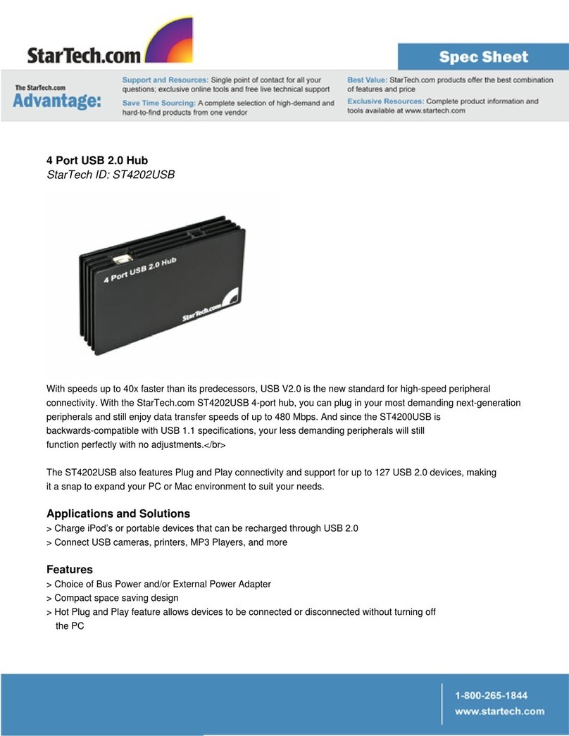 StarTech.com ST4202USB Manuel du système StarTech.com ST4202USB Manuel du système