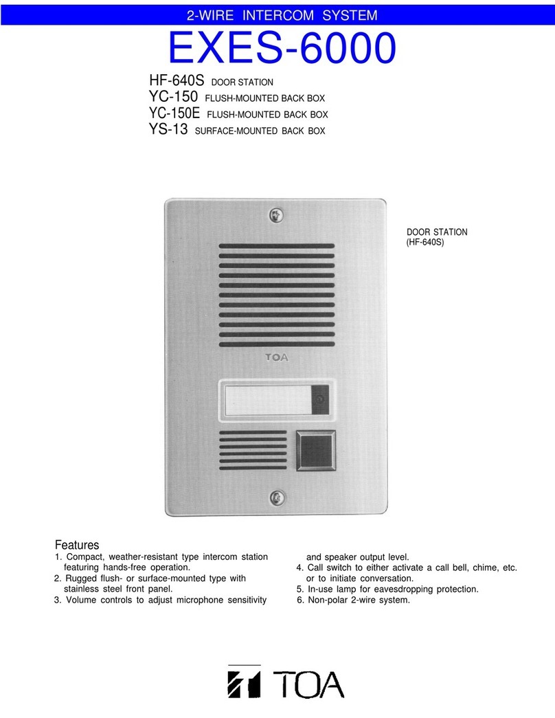 Toa EXES-6000 Manuel utilisateur