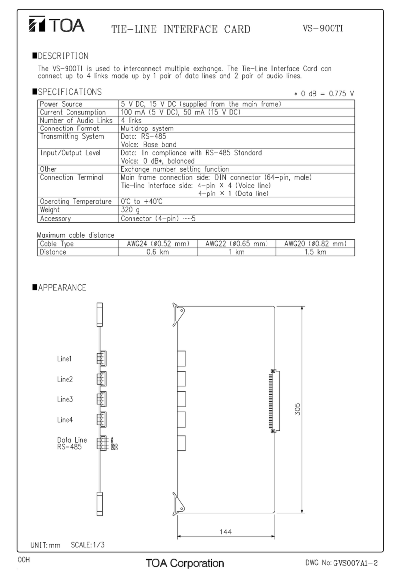 Toa VS-900TI Manuel utilisateur