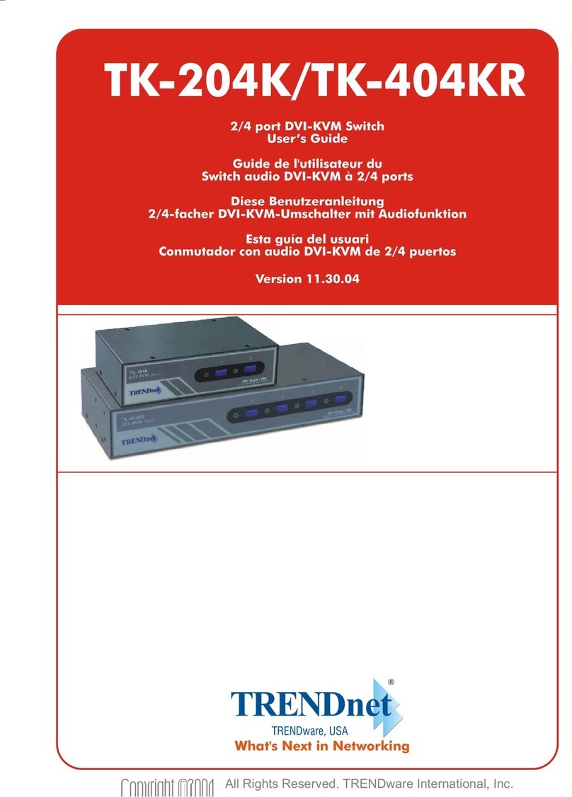 TRENDnet TK-204K Manuel utilisateur