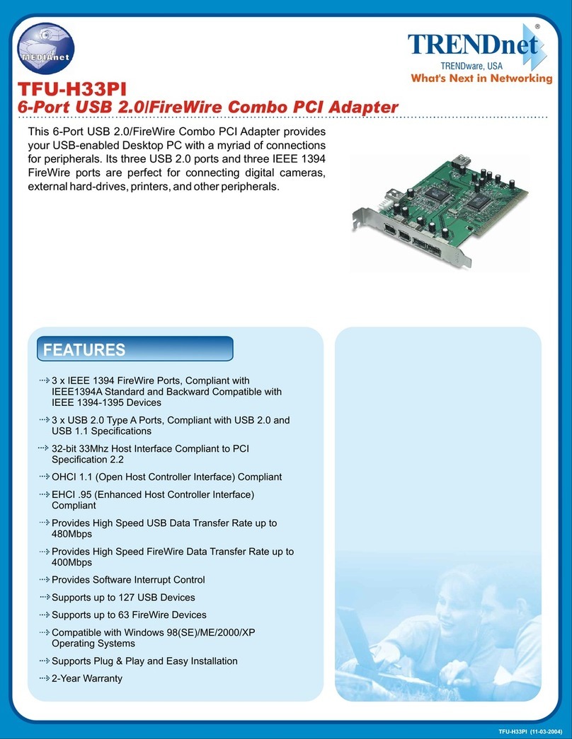 TRENDnet TFU-H33PI Manuel utilisateur