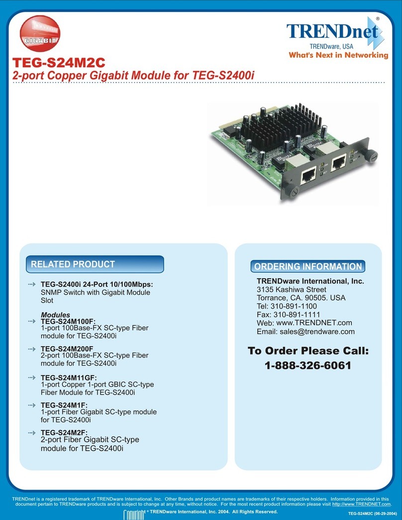 TRENDnet TEG-S24M2C Manuel