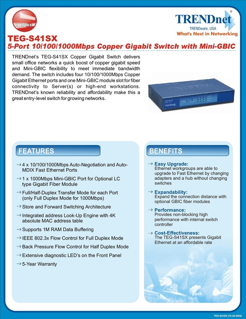 TRENDnet TEG-S41SX Manuel utilisateur TRENDnet TEG-S41SX Manuel utilisateur