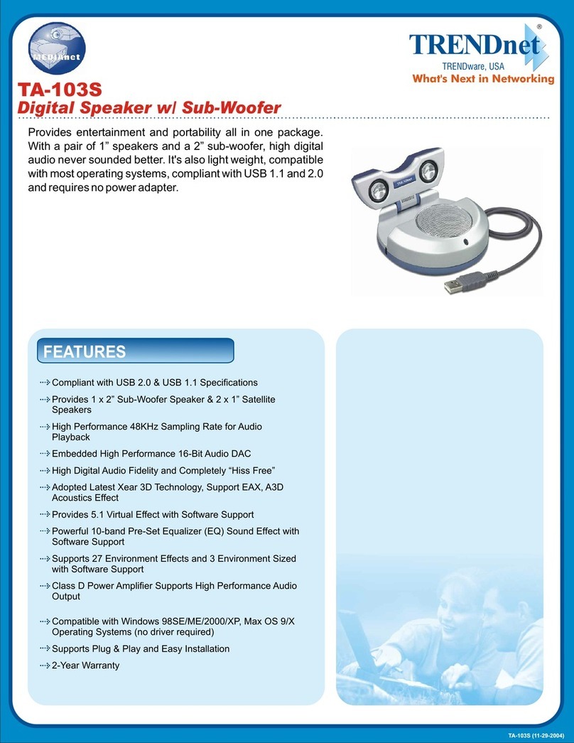 TRENDnet TA-103S Manuel utilisateur