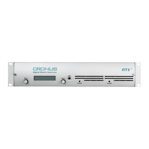 RTS Cronus Manuel utilisateur