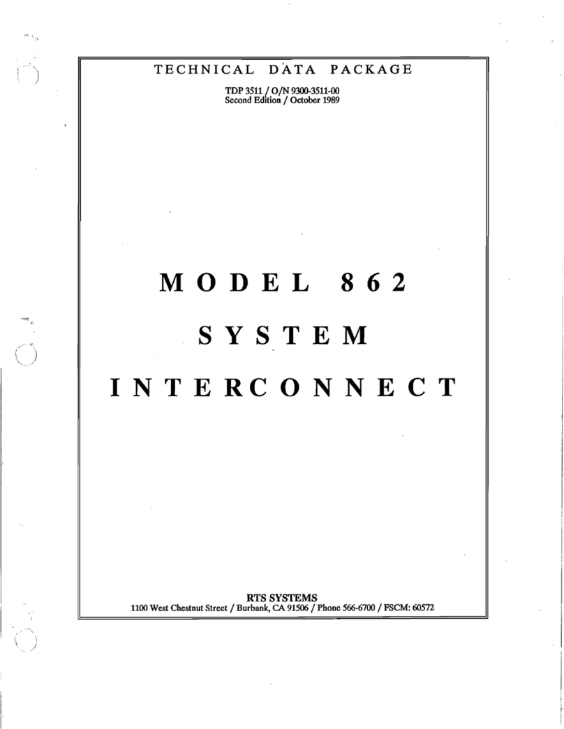 RTS 862 Manuel d'instructions