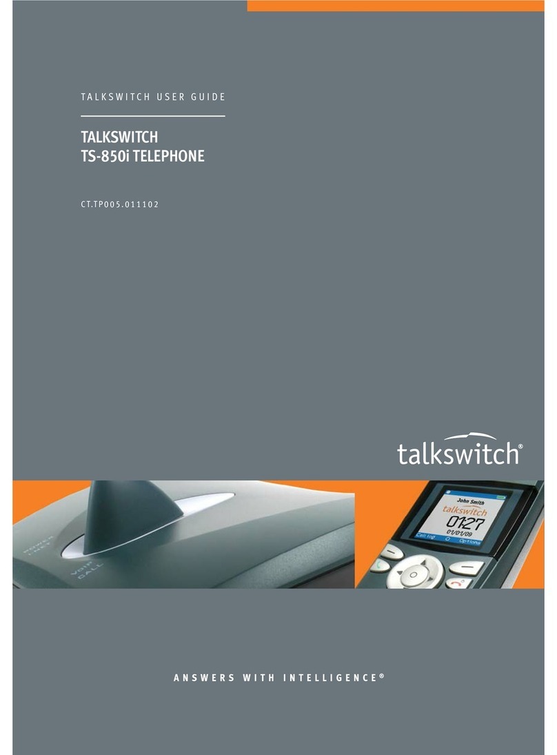 Talkswitch TS-850i Manuel utilisateur