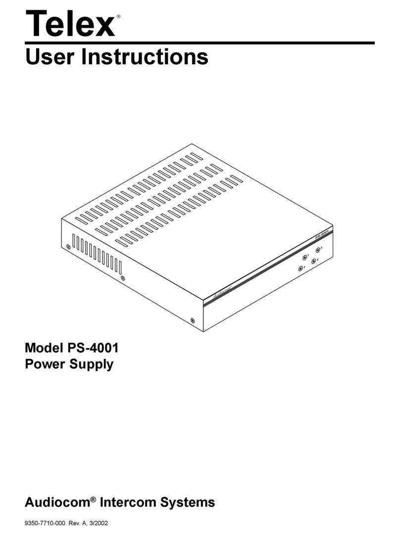 Telex PS-4001 Manuel utilisateur