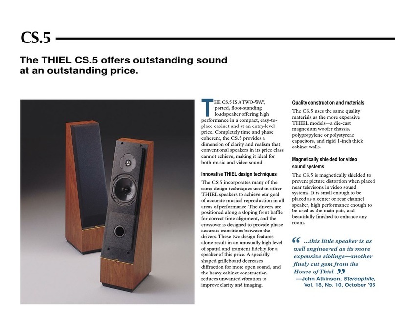 Thiel CS.5 Manuel utilisateur