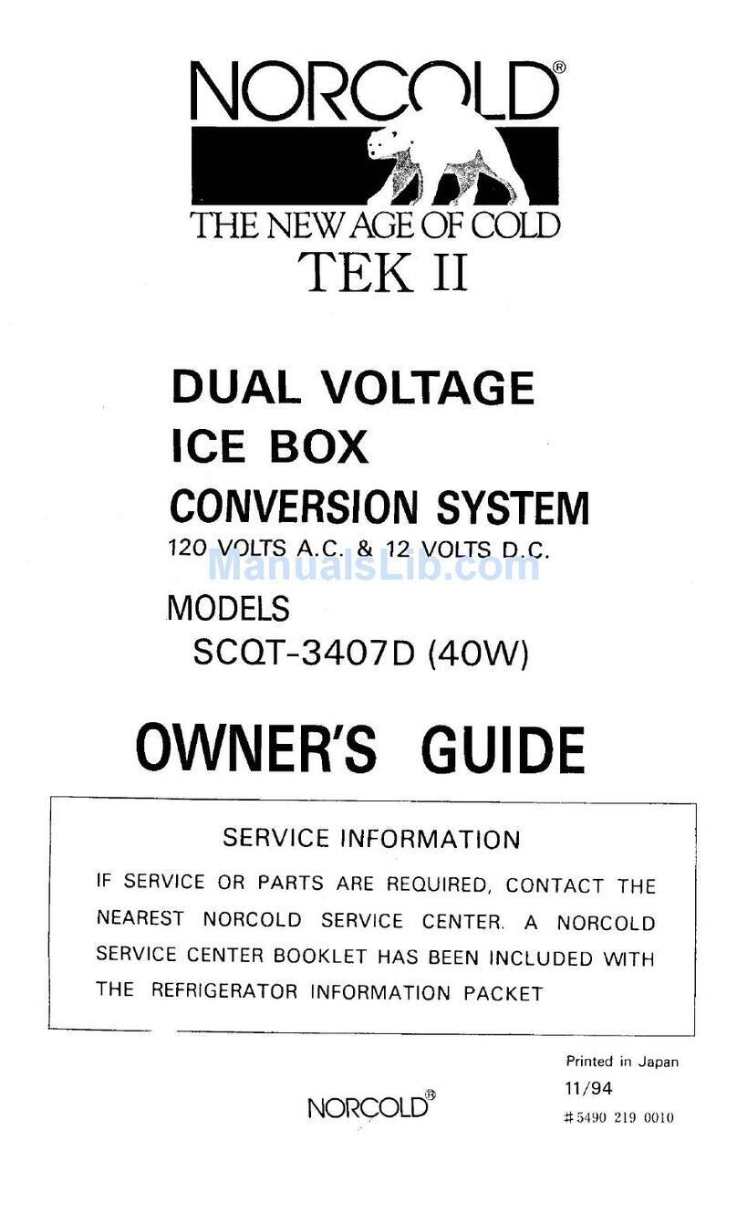 Thetford SCQT-3407D Manuel utilisateur