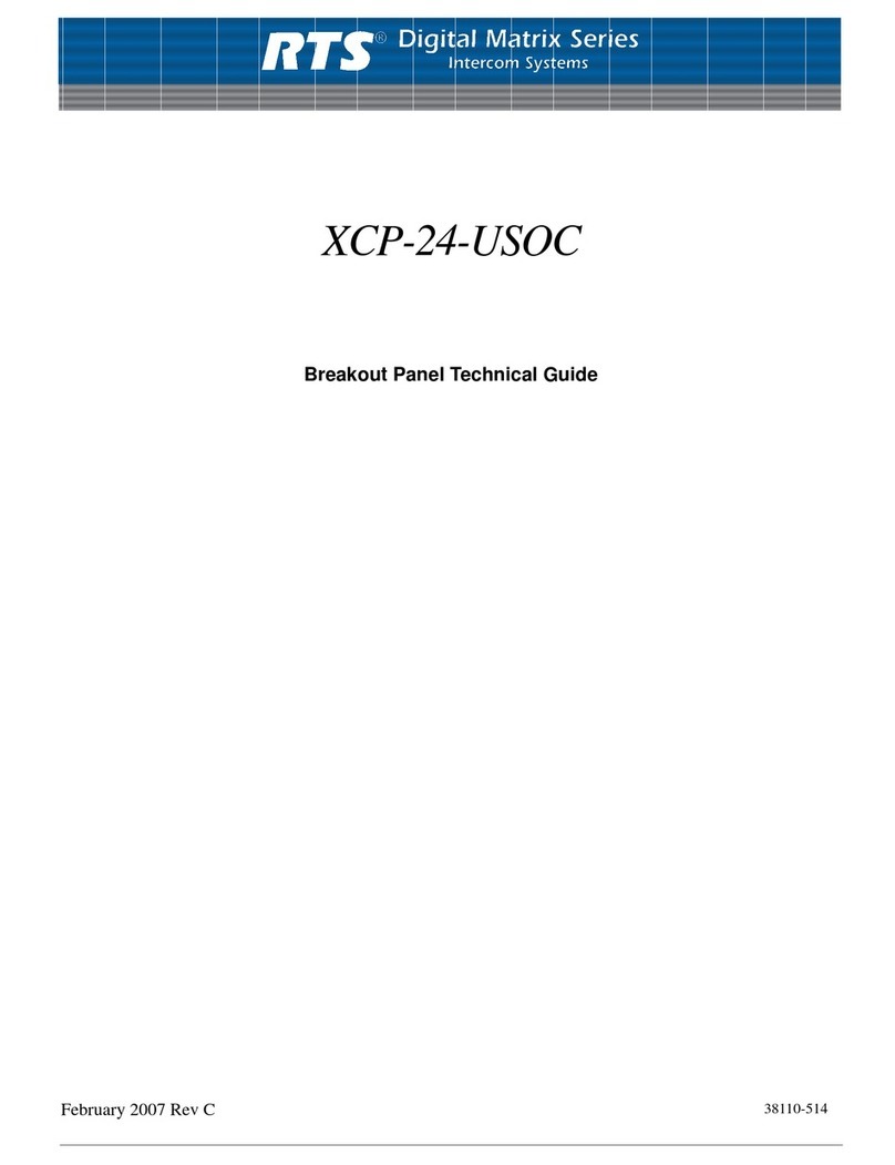 RTS XCP-24-USOC Guide de démarrage rapide