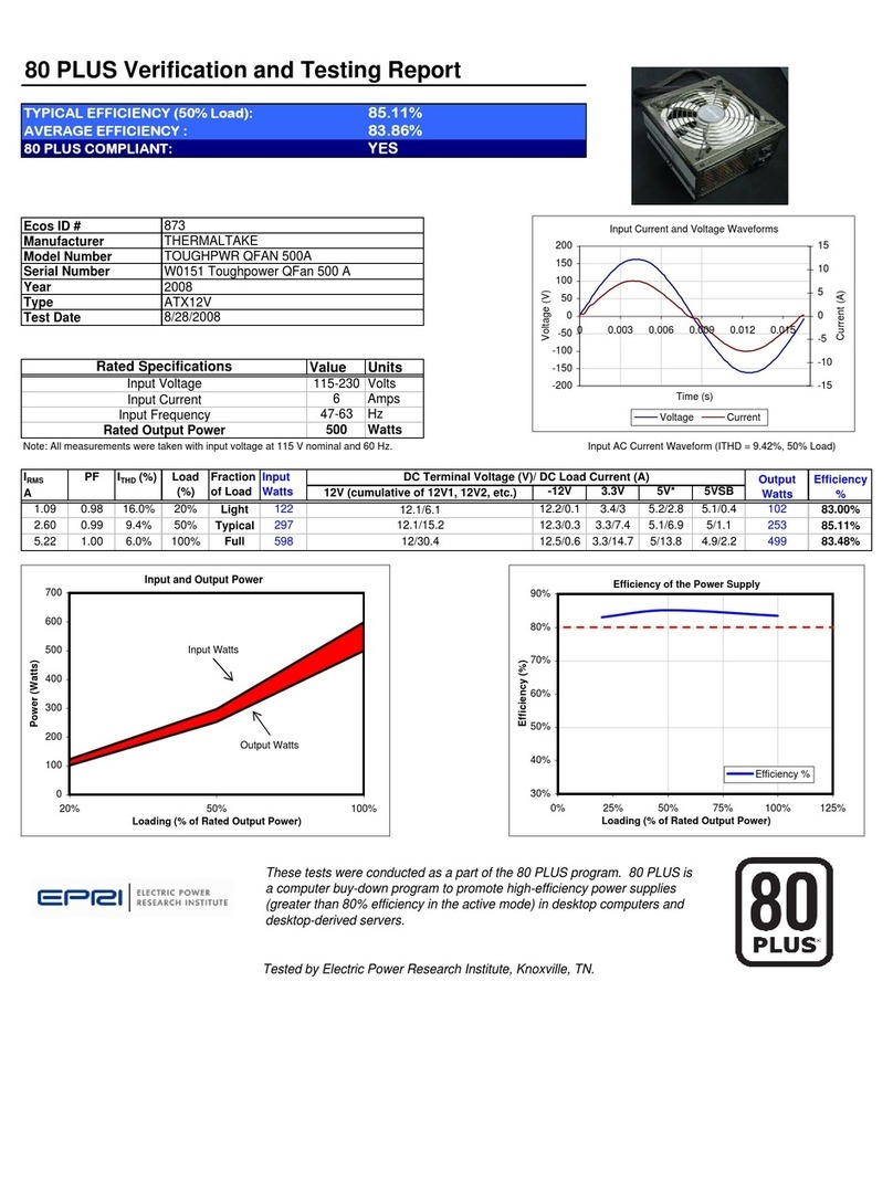 Thermaltake W0151 Manuel utilisateur Thermaltake W0151 Manuel utilisateur