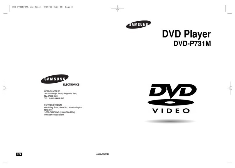 Samsung DVD-P731M Manuel utilisateur