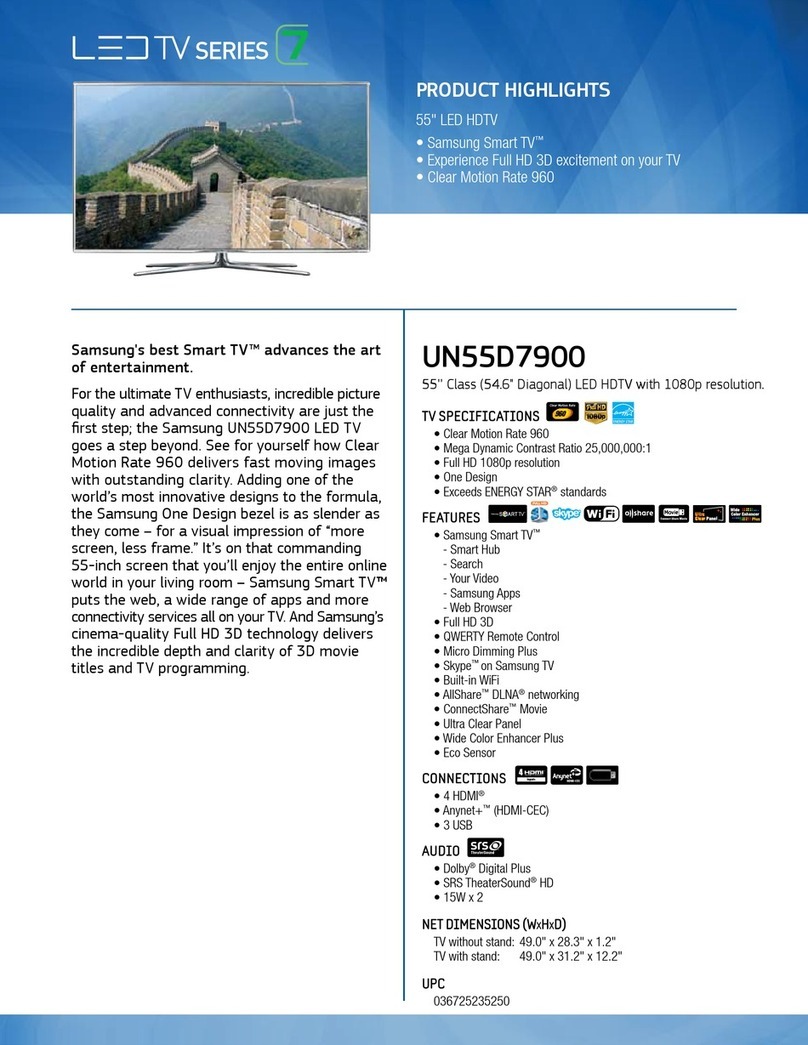 Samsung UN55D7900 Manuel utilisateur