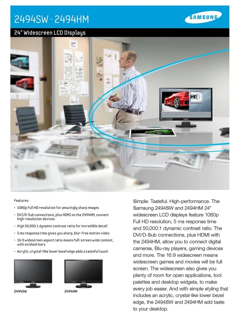 Samsung SyncMaster 2494HM Manuel utilisateur Samsung SyncMaster 2494HM Manuel utilisateur