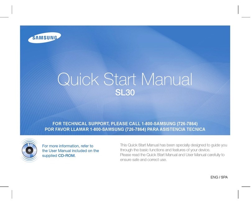 Samsung SL30 - Digital Camera - Compact Manuel d'instructions