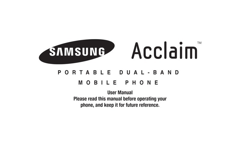 Samsung Acclaim Manuel utilisateur