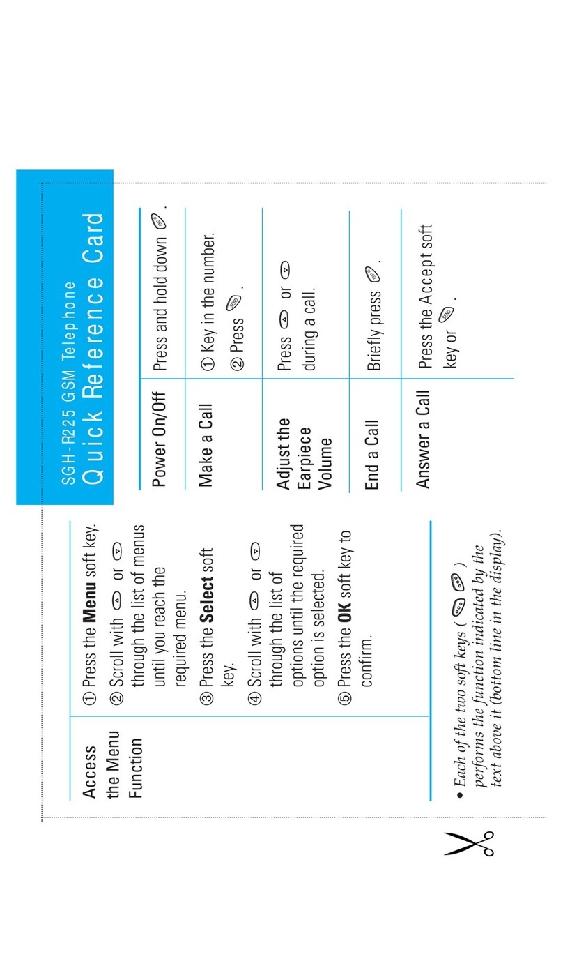 Samsung SGH-R225 Guide de référence