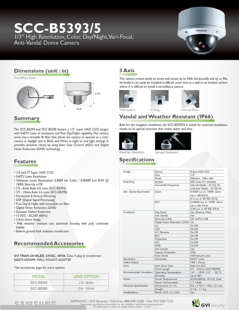 Samsung SCC-B5393 Manuel utilisateur
