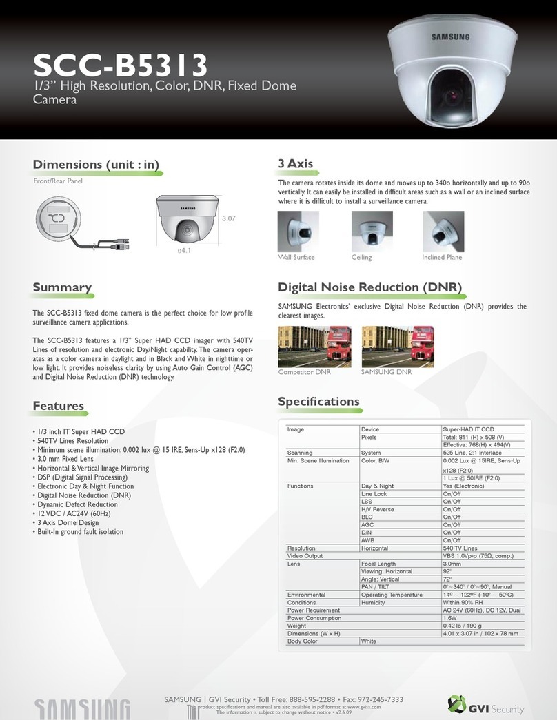 Samsung SCC-B5313 Manuel utilisateur