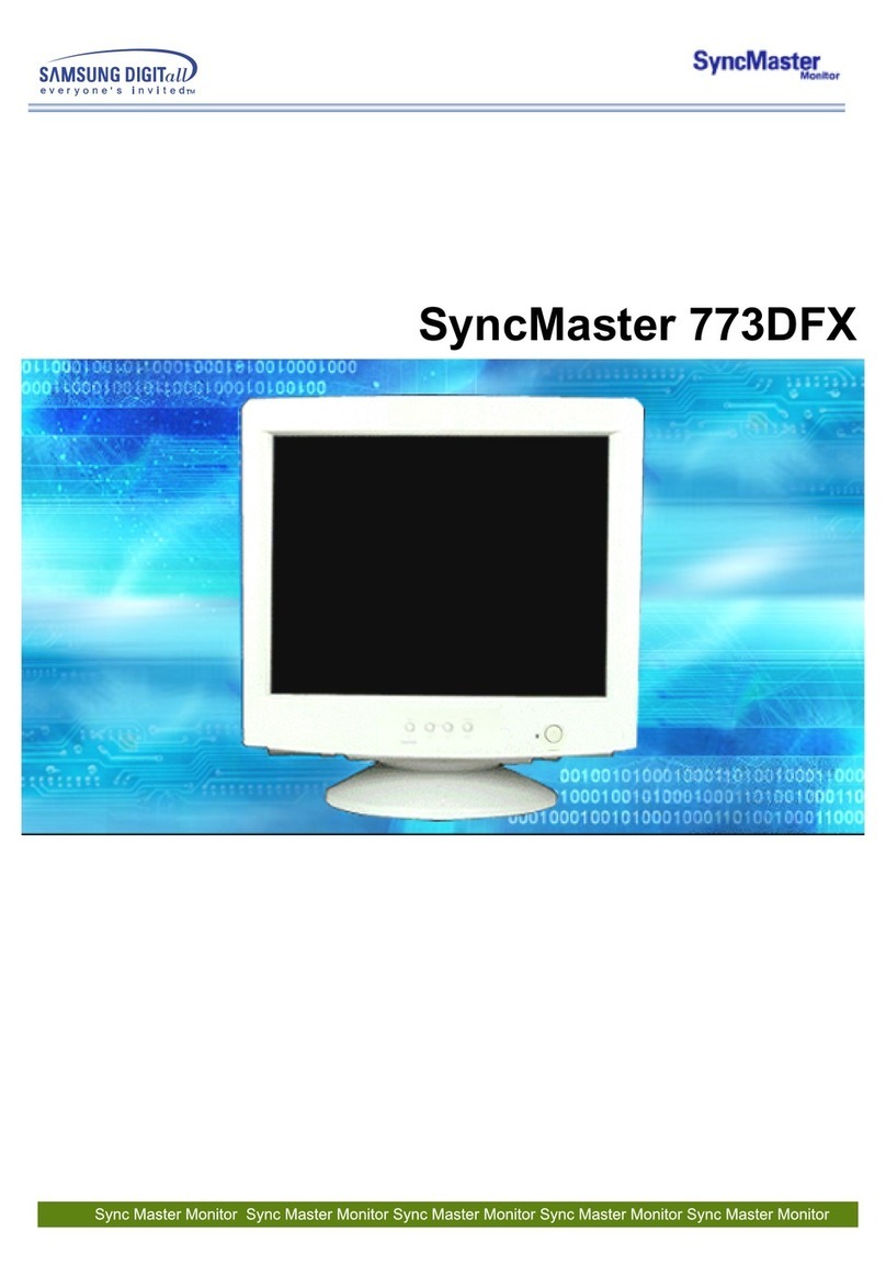 Samsung SyncMaster 773DFX Manuel utilisateur Samsung SyncMaster 773DFX Manuel utilisateur