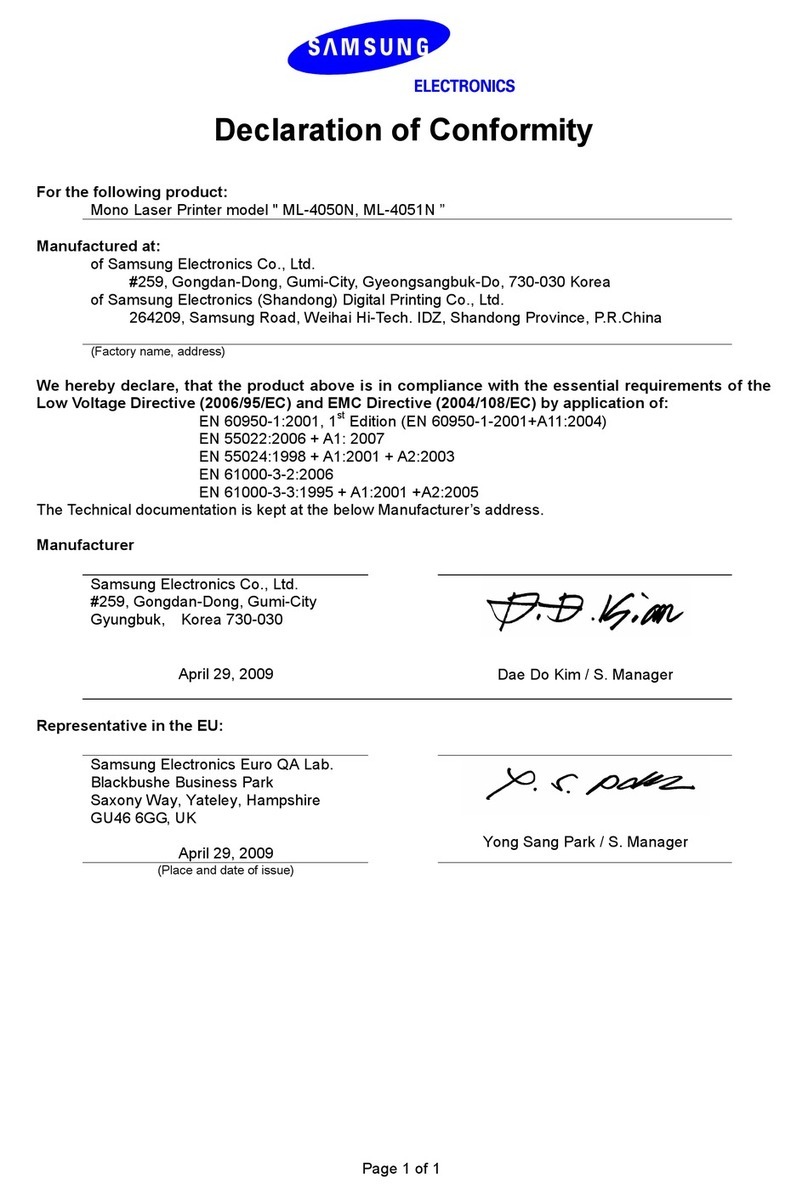 Samsung ML-4050N Guide de référence