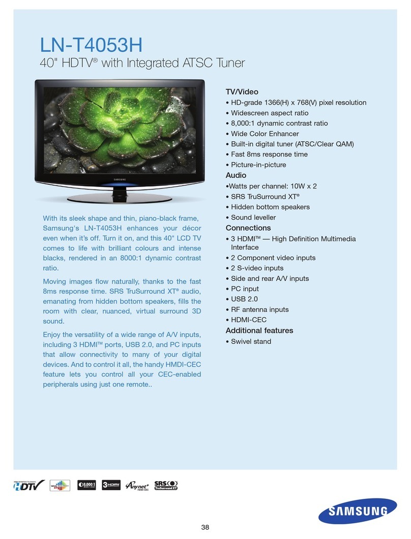 Samsung LN-T4053H Manuel utilisateur