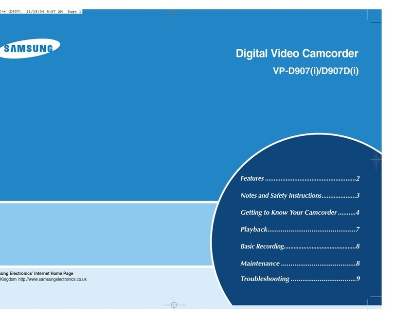 Samsung VP-D907 Manuel utilisateur