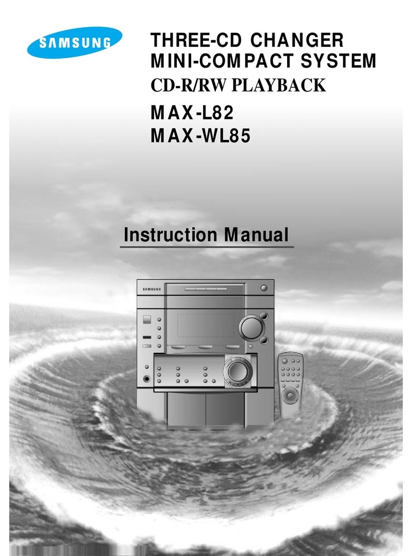 Samsung MAX-L82 Manuel utilisateur