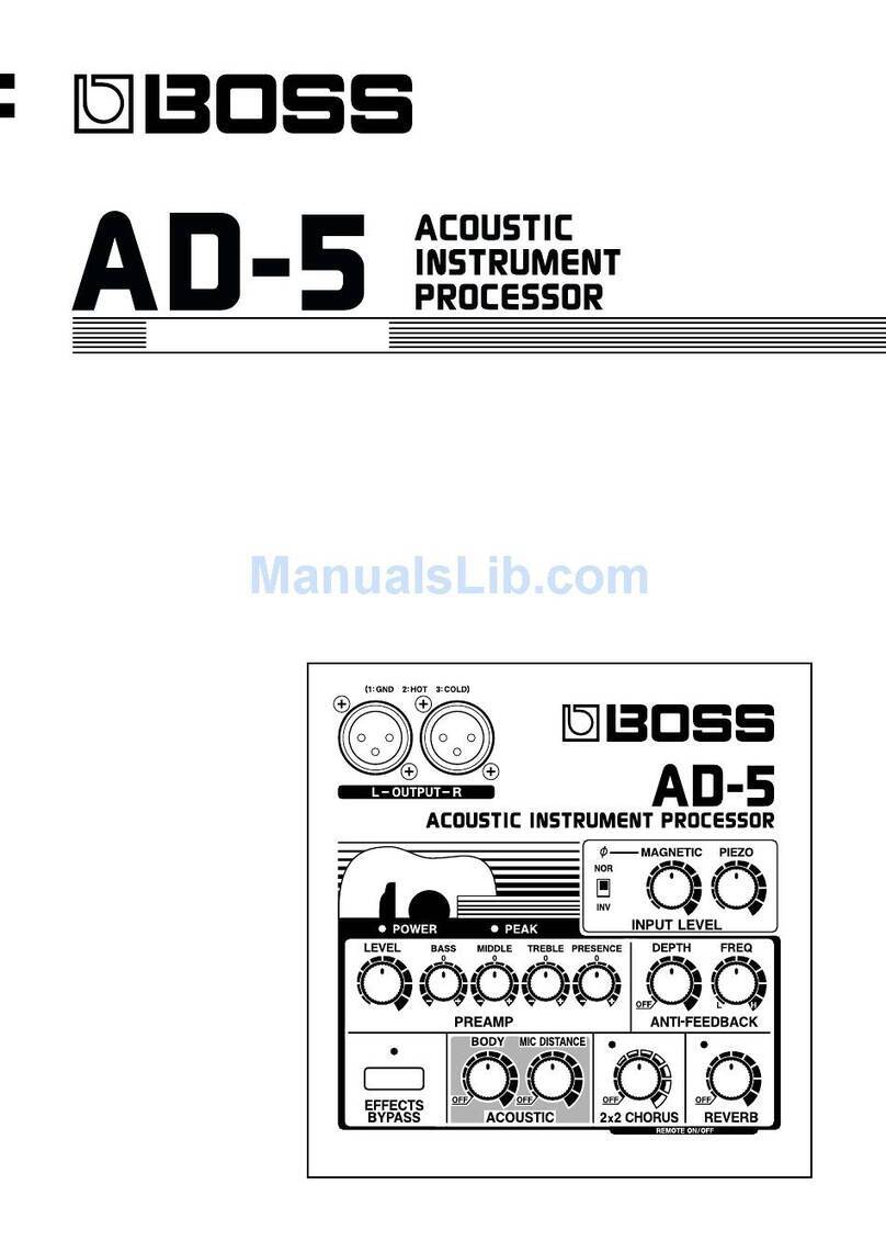 BOSSCO AD-5 Manuel utilisateur