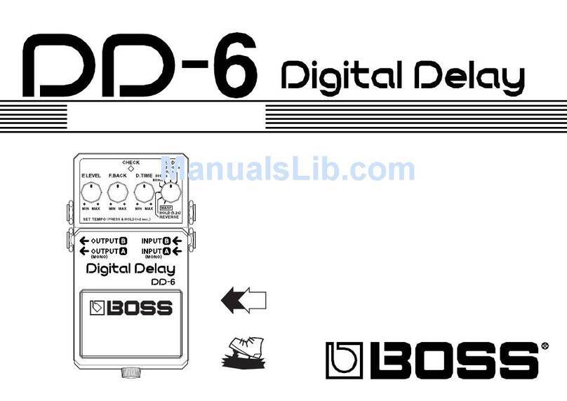 BOSSCO Digital Delay DD-6 Manuel utilisateur