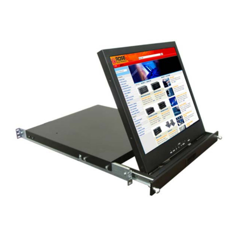 Rose electronics RackView RV1-LCD15 Manuel utilisateur