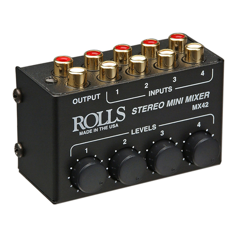 Rolls MX42 Manuel utilisateur Rolls MX42 Manuel utilisateur