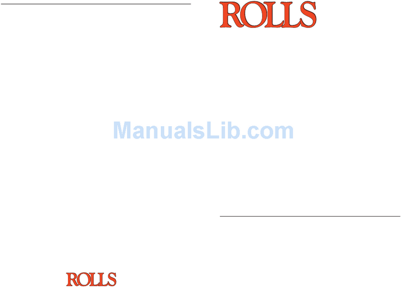 Rolls RMS273 Manuel utilisateur