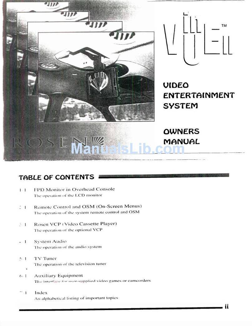 Rosen Rosen inVUE II Manuel utilisateur Rosen Rosen inVUE II Manuel utilisateur