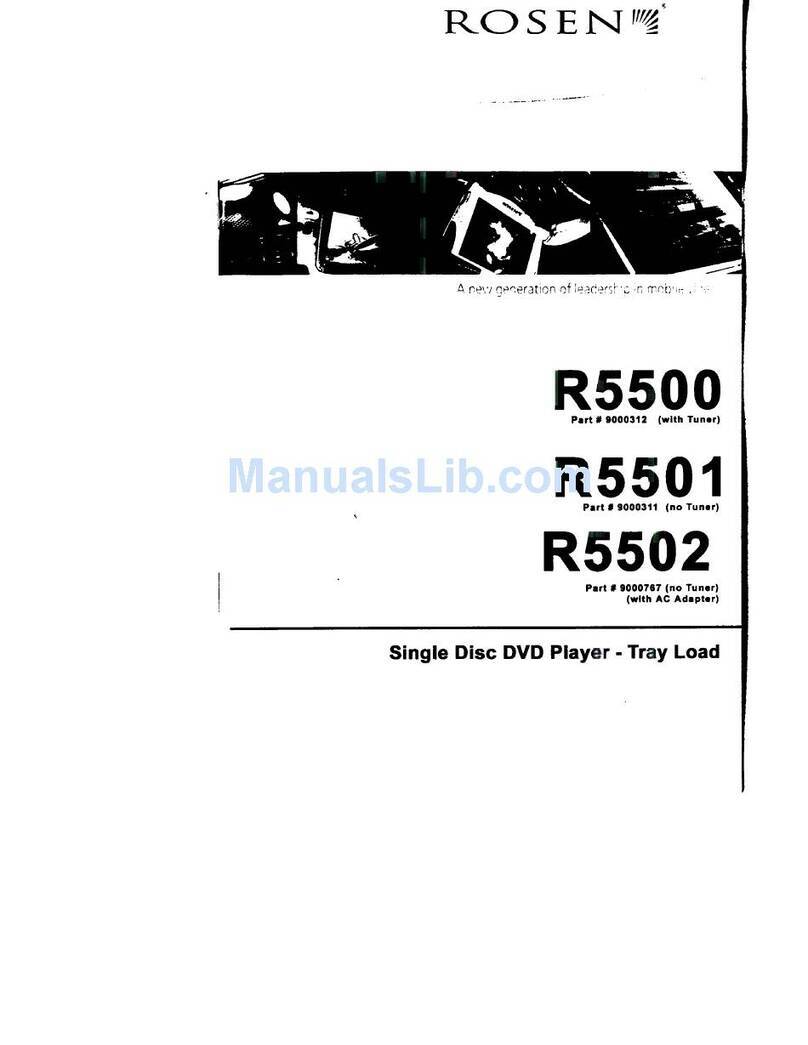 Rosen R5502 Manuel utilisateur
