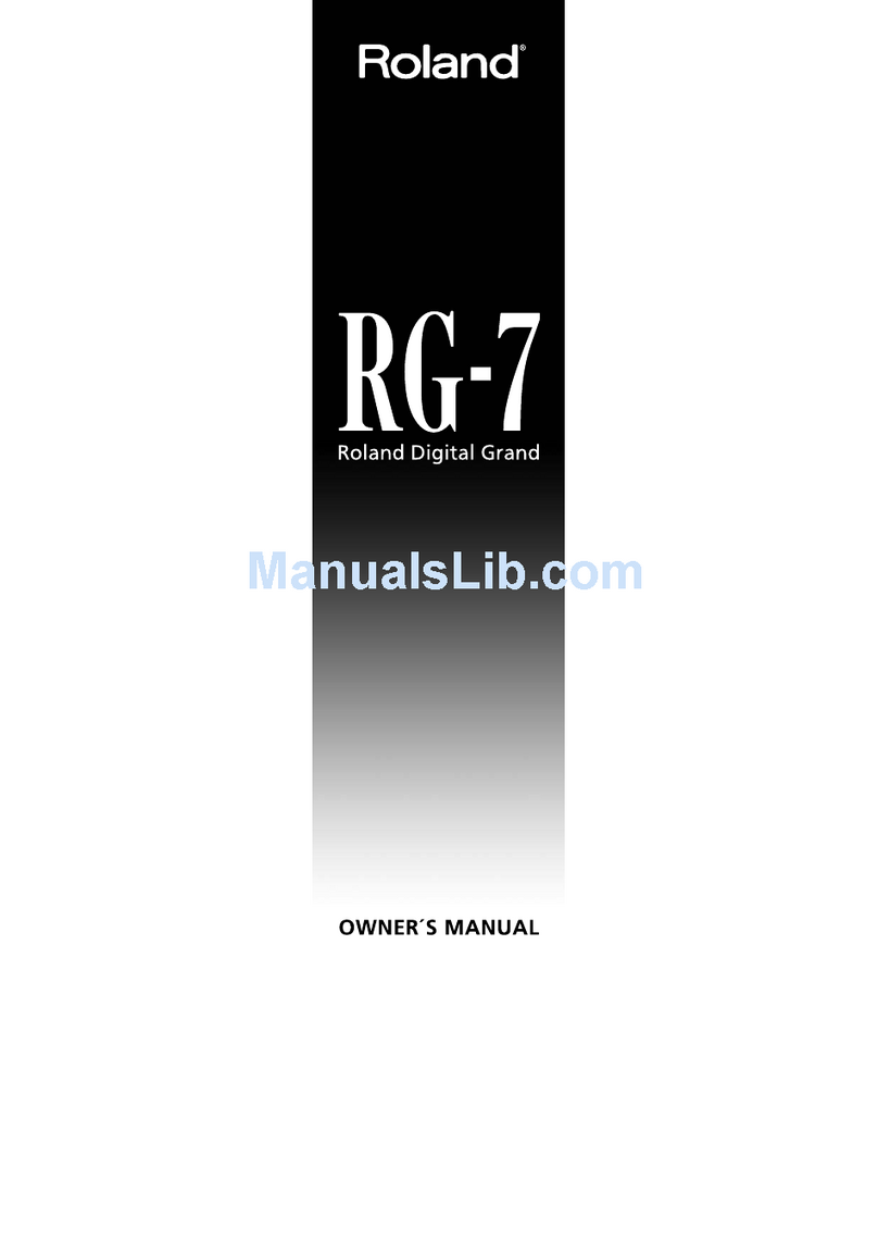 Roland RG-7 Manuel utilisateur Roland RG-7 Manuel utilisateur