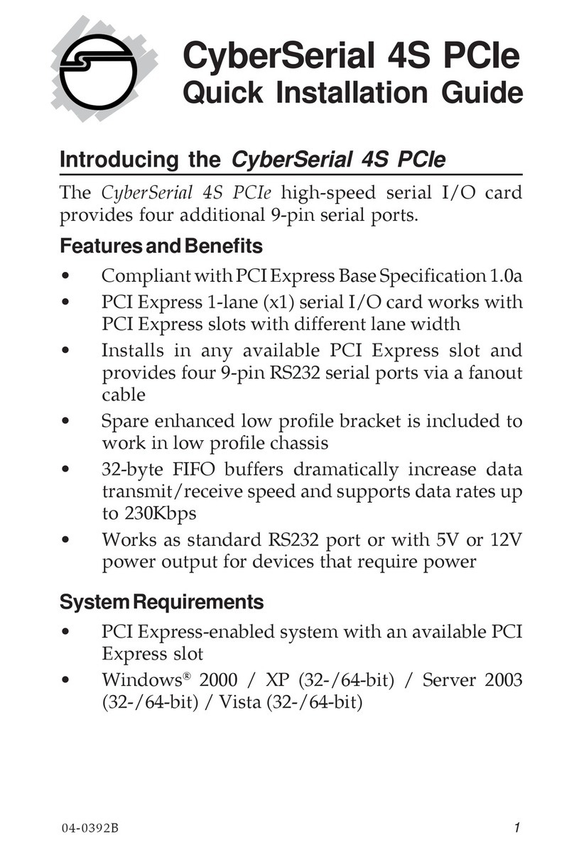 SIIG JJ-E40011-S2 Manuel utilisateur SIIG JJ-E40011-S2 Manuel utilisateur