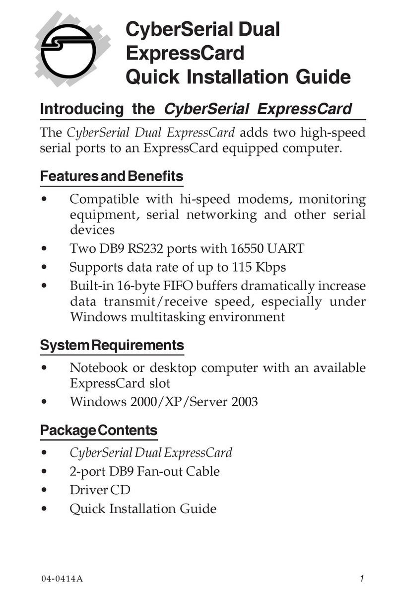 SIIG JJ-EC2011-S1 Manuel utilisateur