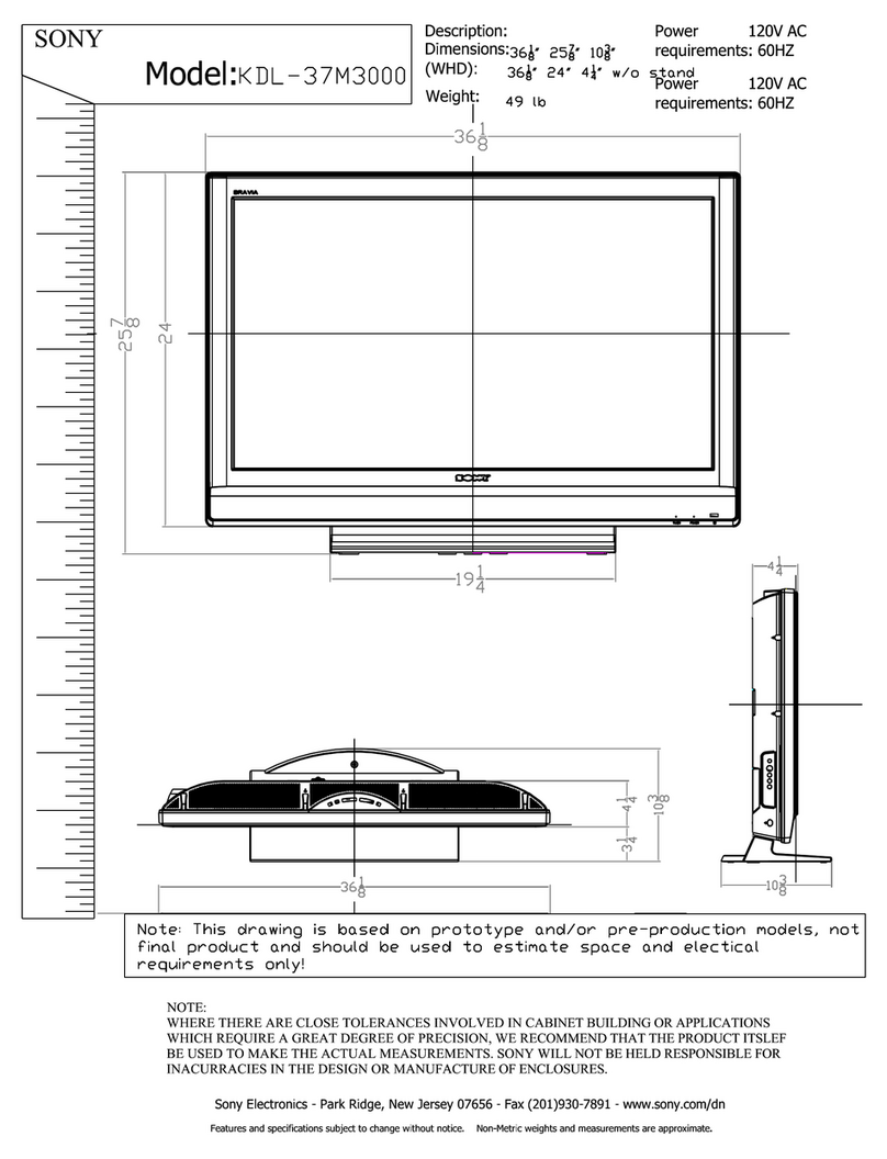 Sony BRAVIA KDL-37M3000 Mode d’emploi