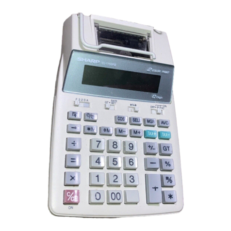 Sharp EL-1750P Manuel utilisateur