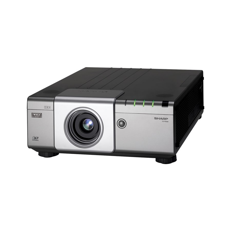 Sharp XG-P560W - WXGA DLP Projector Manuel utilisateur
