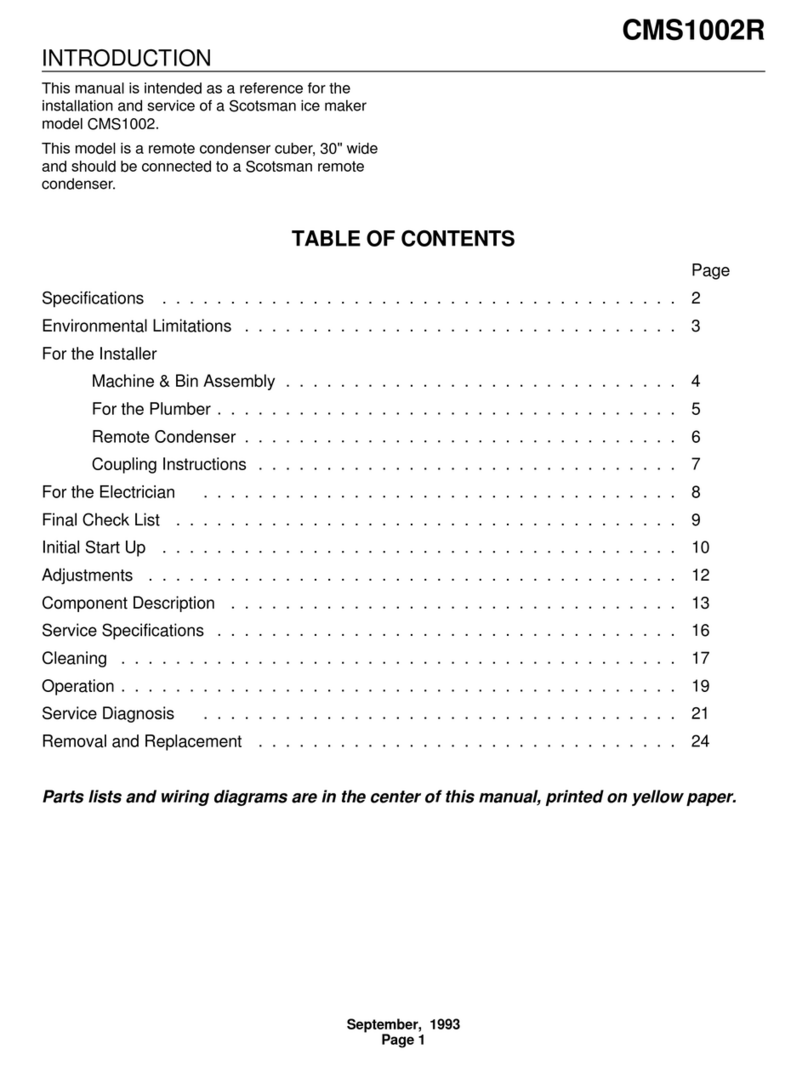 Scotsman CMS1002R Manuel utilisateur